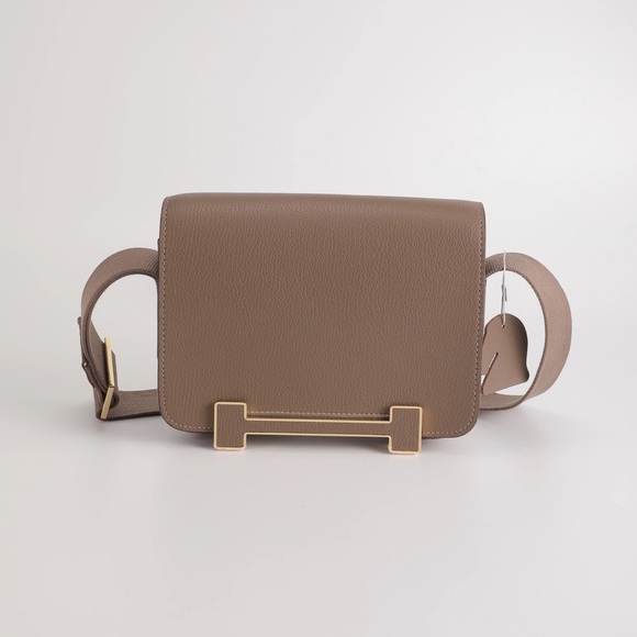 Your New Go to Mini...Genuine Leather mini bag with canvas Cross body strap. - Picture 12 of 17